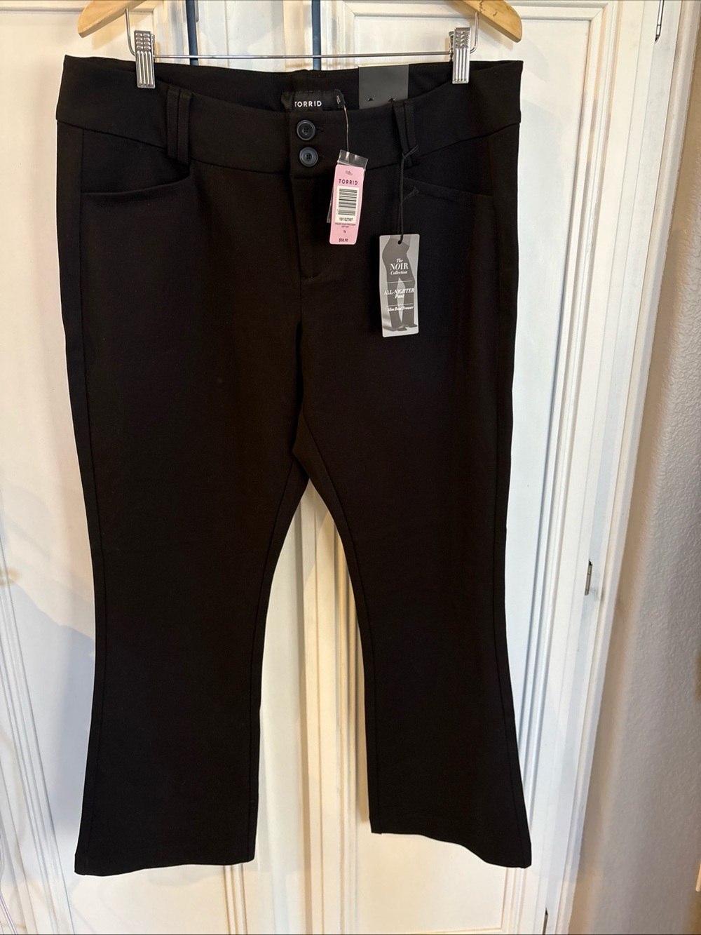 NWT Torrid Noir Collection All-Nighter Pants Slim Boot Trouser Black Sz 16S